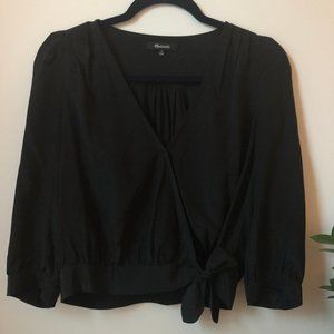 Madewell Silk Wrap Top